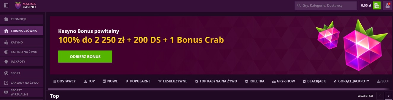 malina casino strona główna
